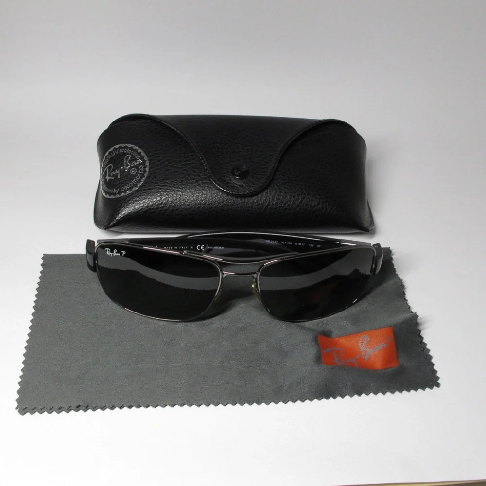 Ray-Ban Square Sunglasses For Men EYEWEAR Green Polarized Polycarbonate Lenses